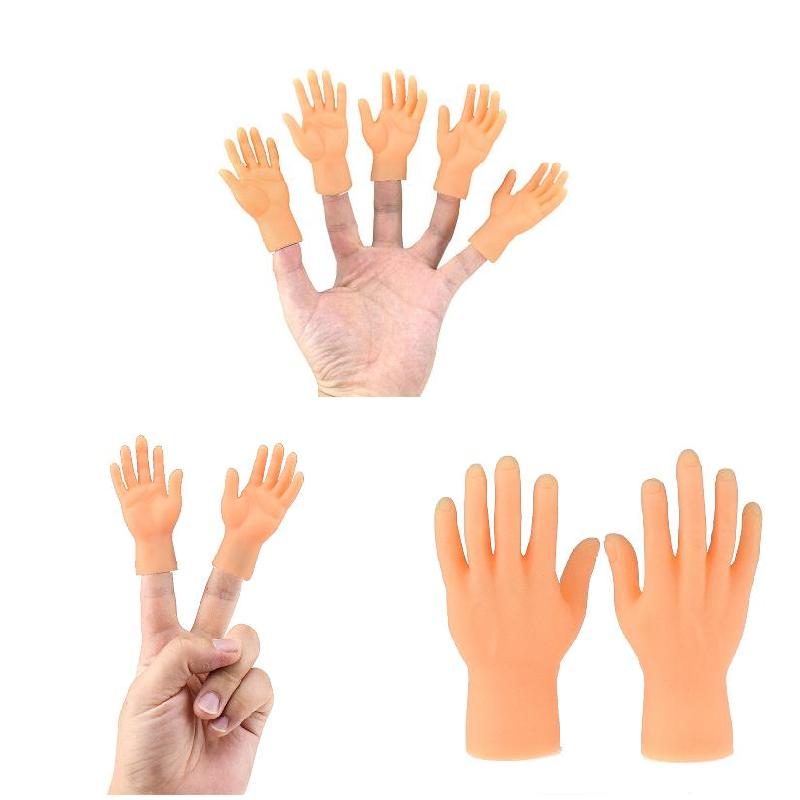 Uhyggelig halloween mini finger hænder lille venstre højre hånd til spil fest kostume  b99