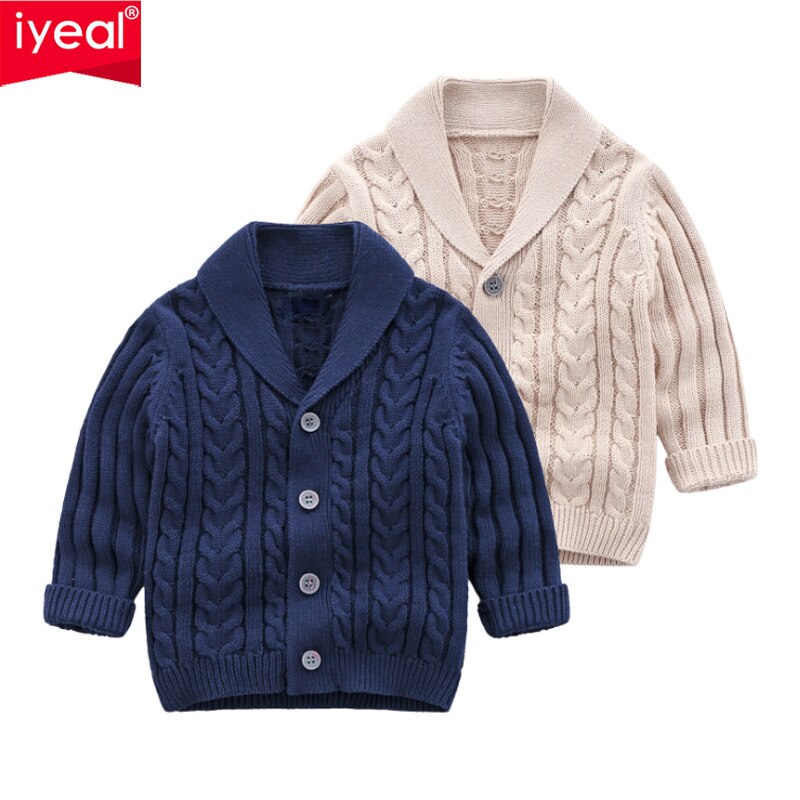 Garçons Cardigan pull enfants manteau décontracté printemps automne Preppy Style marine simple boutonnage câble pull tenues pour bébés