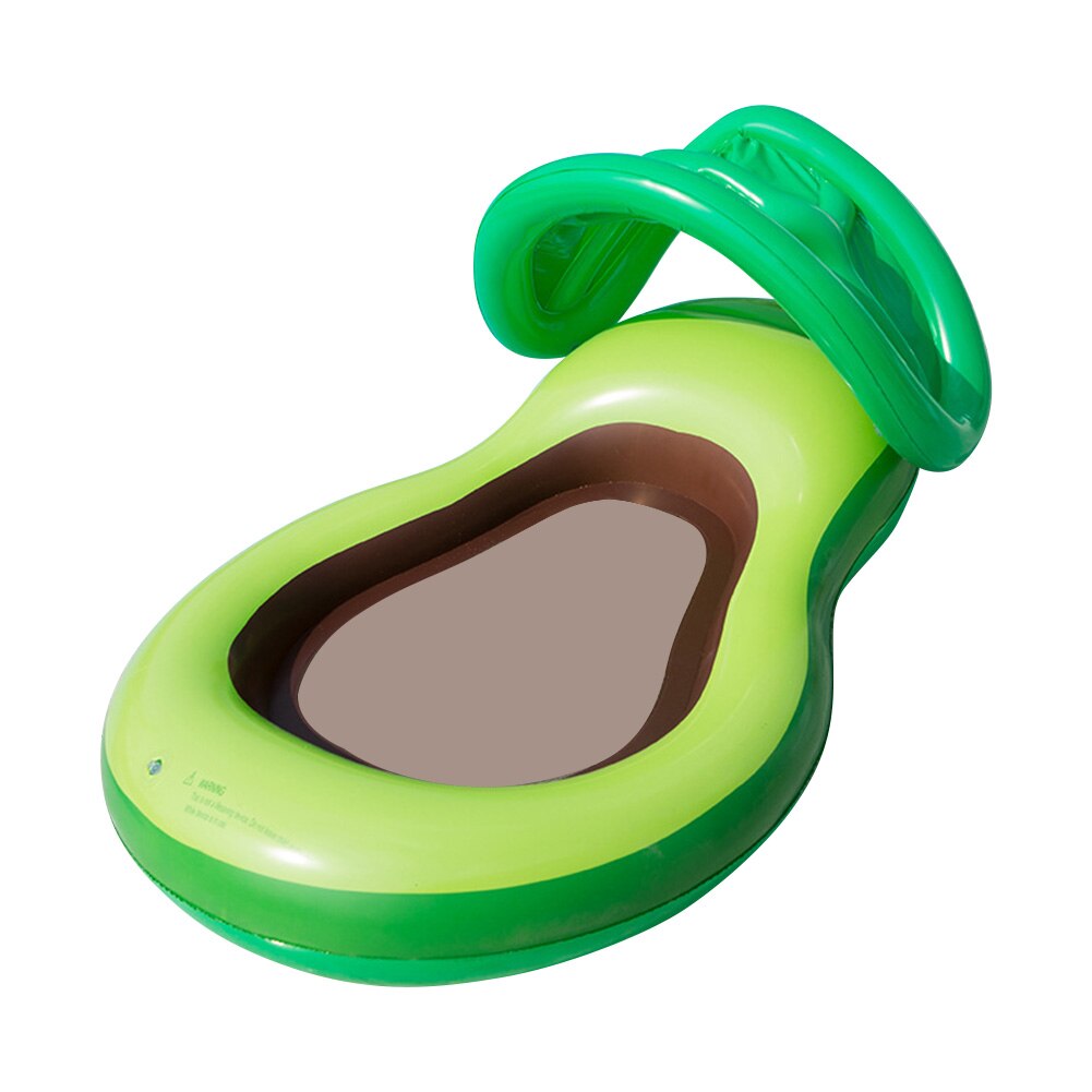 Inflatable Avocado Floating Row Swimming Water Pool Bed Float Lounger Chair