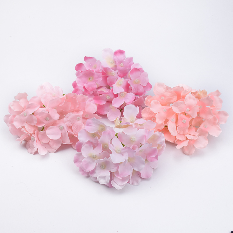 27 hoveder silke hortensia år julepynt bryllup blomster væg gør-det-selv hjem dekorative blomster kunstige blomster billige