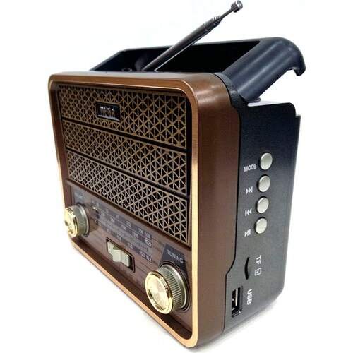 Mega Nostalgic Antique Rechargeable Radio Music Mp3 Player Usb Tf Aux 1967U Antıka