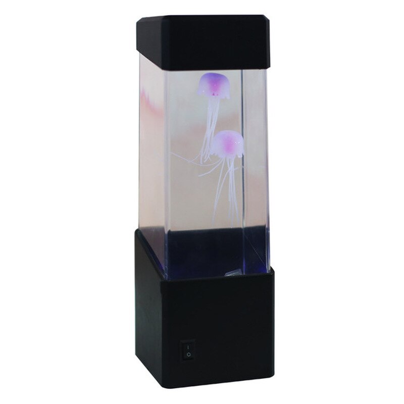 Maneter tank nattlampa akvarium stil led lampa sensorisk autism led skrivbord lampa maneter akvarium lampa ljus 7 färgförändring