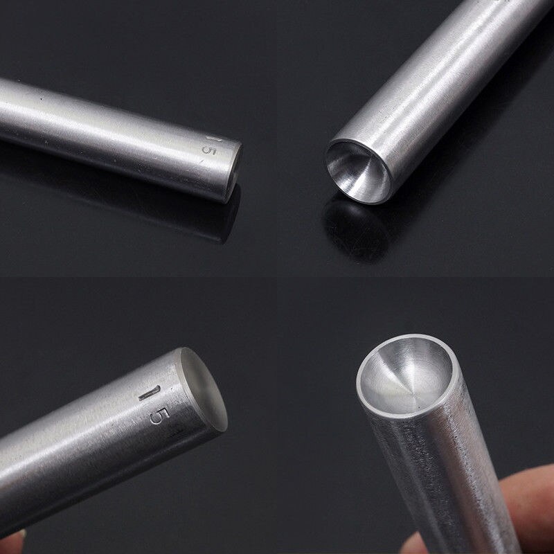 Koepelvormige Klinknagel Setting Tool Staal Punch Handje Silver Spike Duurzaam Hoge Hardheid: 10mm