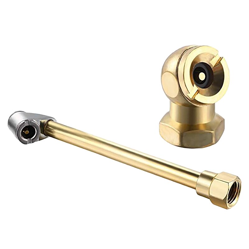 Heavy Duty Brass Air Chuck Set - 1/4 Inch Closed Ball Air Chuck, 1/4 Inch FNPT Dual Head Air Chuck: Default Title