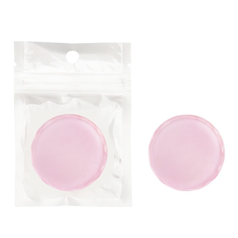 Support de pierre de Jade en cristal rond, colle adhésive pour Extension de cils colorés de , palette en verre stéréo, outils de maquillage: 1pc Pink