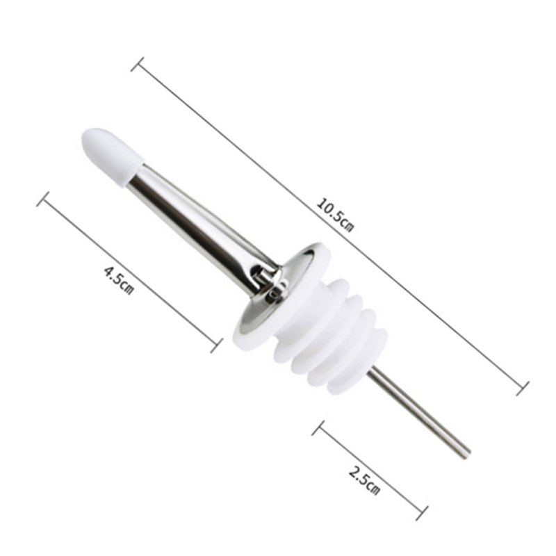 1 Pc Rvs Fles Tuit Pourer/Mond Met Stopper Fles Droge Rode Wijn Pot Fles Kurk Plug olijf Schenker Dispenser