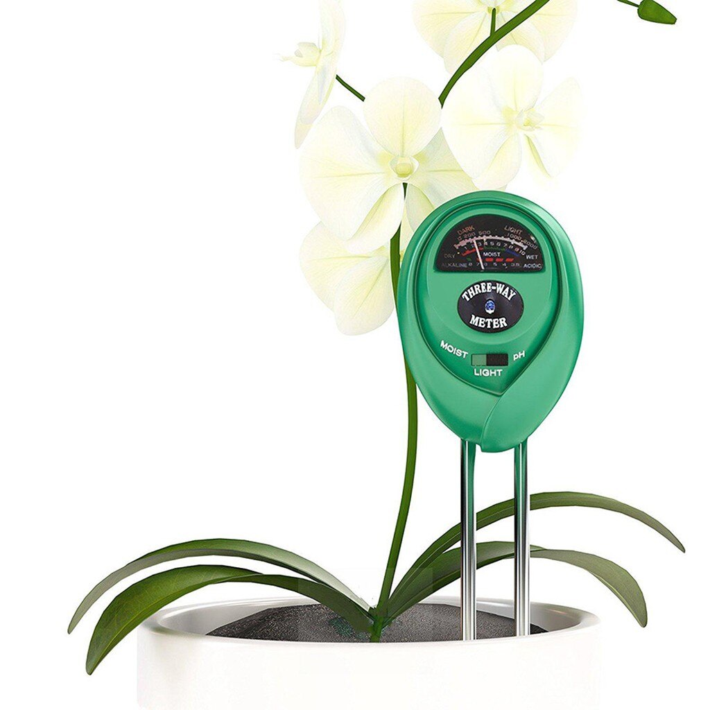 3 In1 Ph Tester Water Moisture Light Test Acidity Humidity Sunlight Meter For Garden Plant Flower Moist Testers Instrument Tool