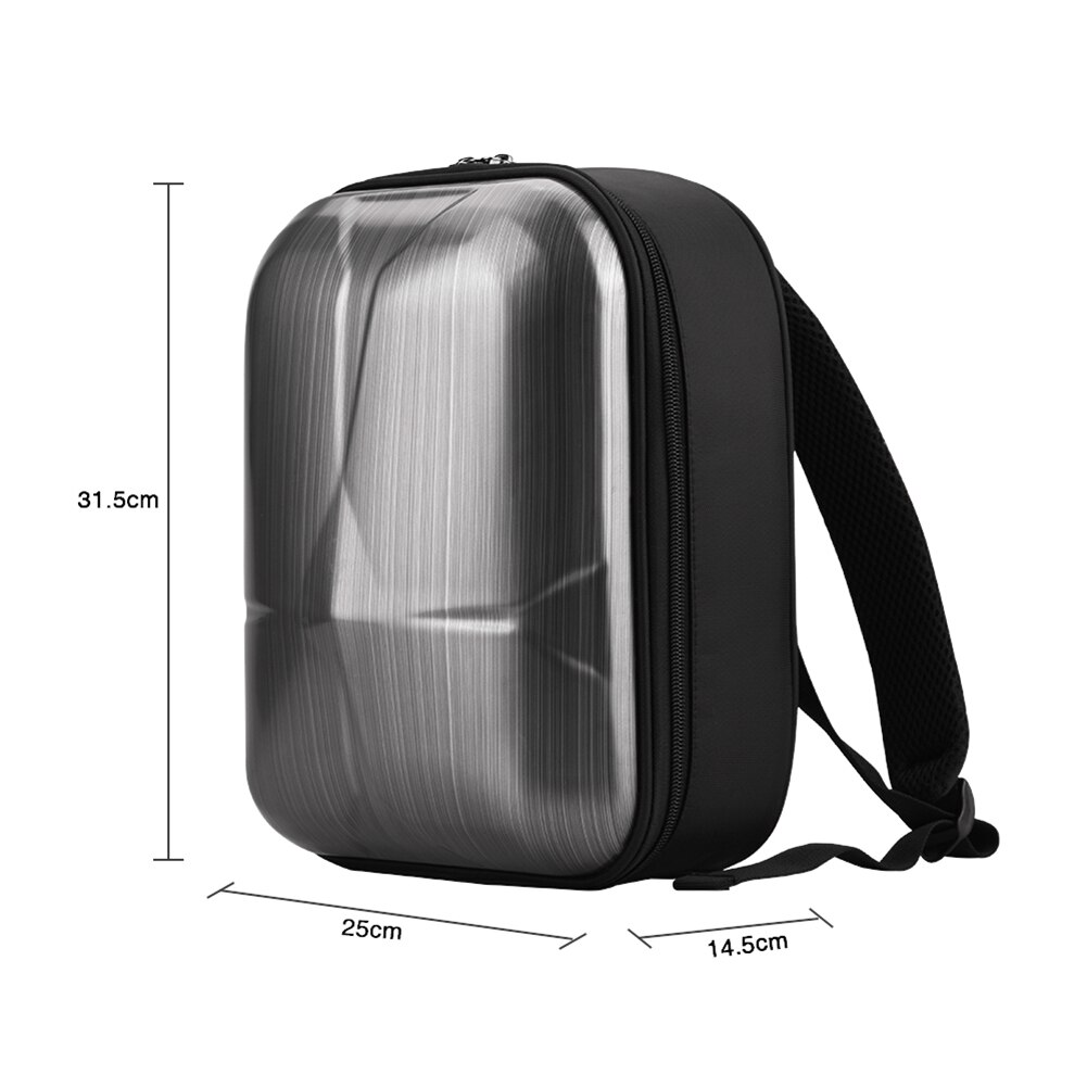 Dji mavic air 2 bag hardshell vandafvisende abs opbevaring rygsæk taske bærbar med dobbelt lynlås til dji mavic air 2 tilbehør