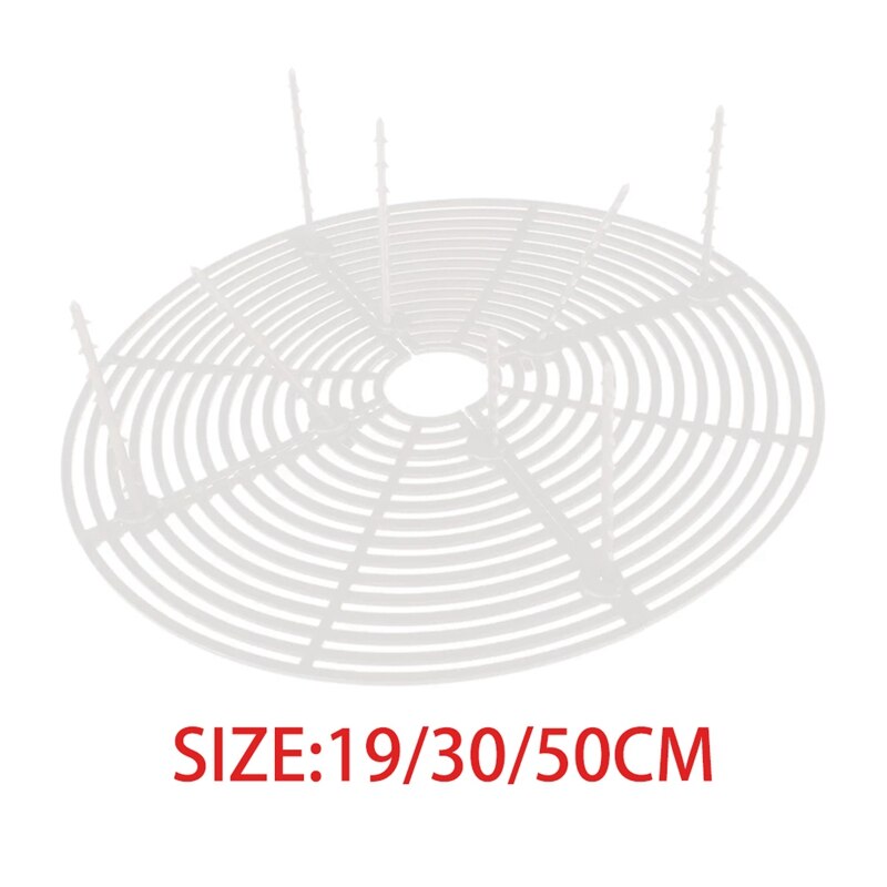 1Pack Bloem Bescherming Accessoires Tuin Plant Pot Bodem Guard Cover Grid Frame Thuis Wit Kan Worden Gesneden