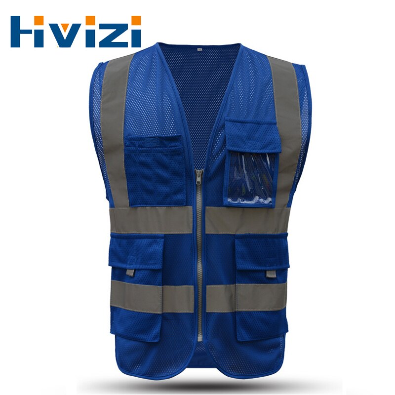 HI VIS EXECUTIVE VEST Chaleco de trabajo de alta visibilidad ropa de seguridad reflectante TOPS amarillo, naranja Azul Rojo naranja