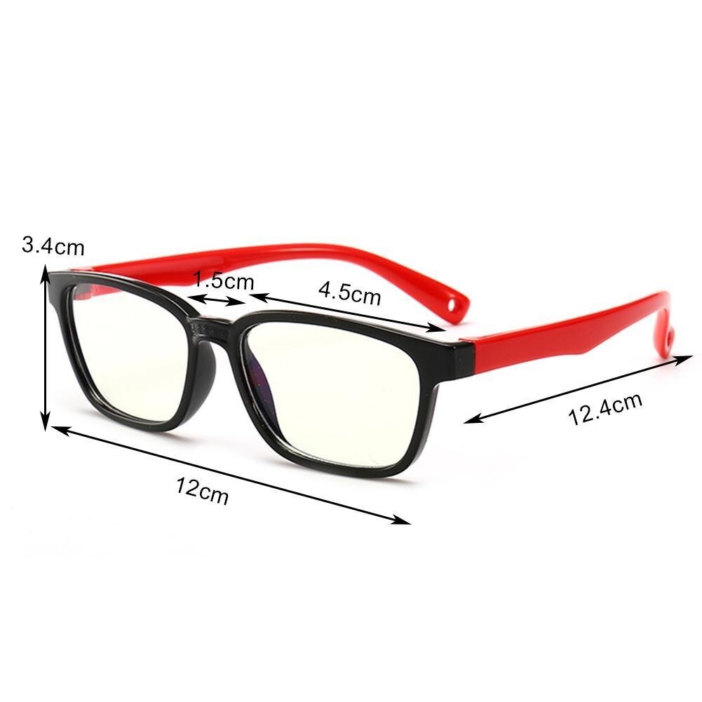 Square Blue Light Kids Glasses Optical Frame Children Girls Blocking Transparent Eyeglasses Boy Frames Anti Reflective Comp D7E2