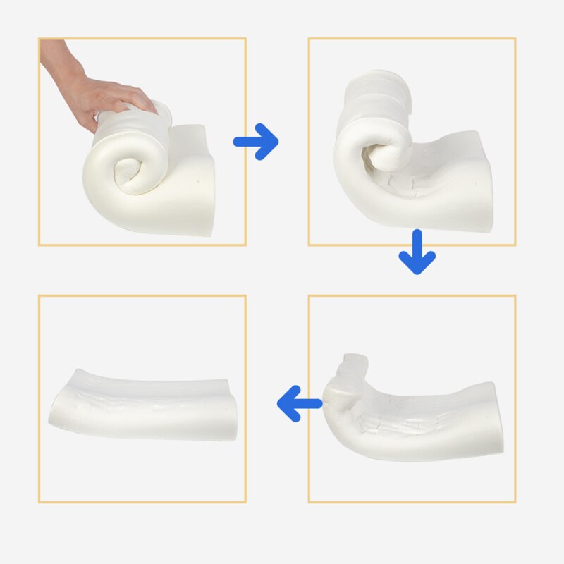 Tencel-oreiller orthopédique à mémoire de forme, oreiller pour douleurs du cou, mousse à mémoire de forme pour relaxation et soins de santé des cervicales