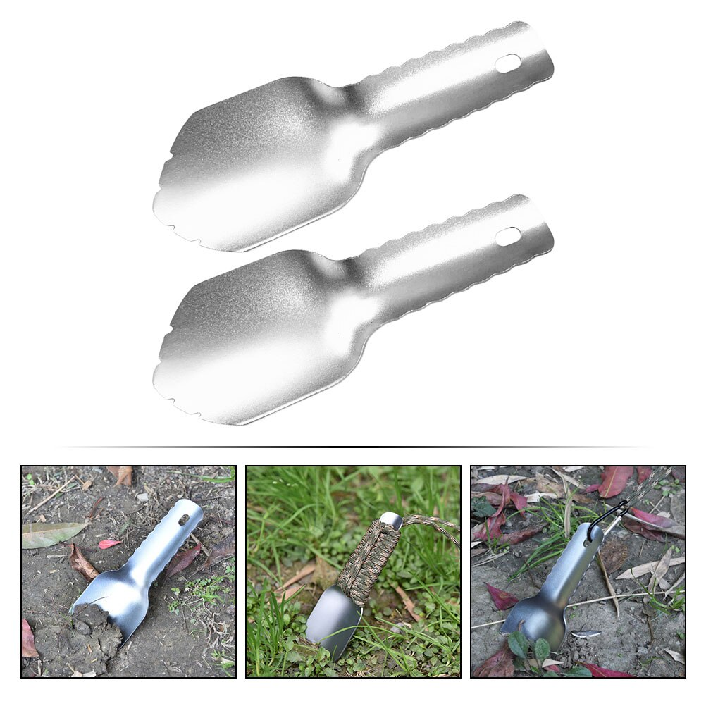 2pcs Sand Digging Tool Outdoor Multi-purpose Shovel Garden Tool Camping Shovel