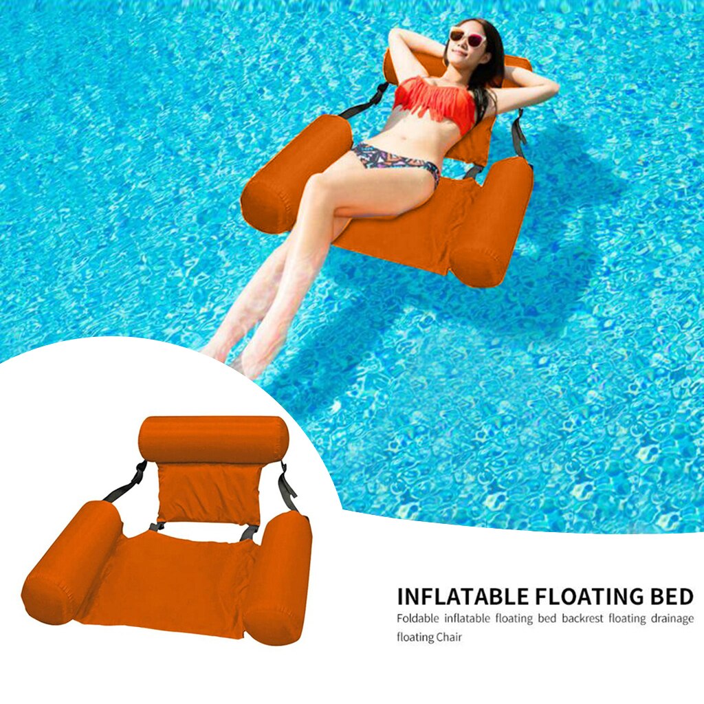 Hamaca flotante inflable para natación, asiento de espuma de agua flotante para piscinas, sofá, cama de agua, silla de salón