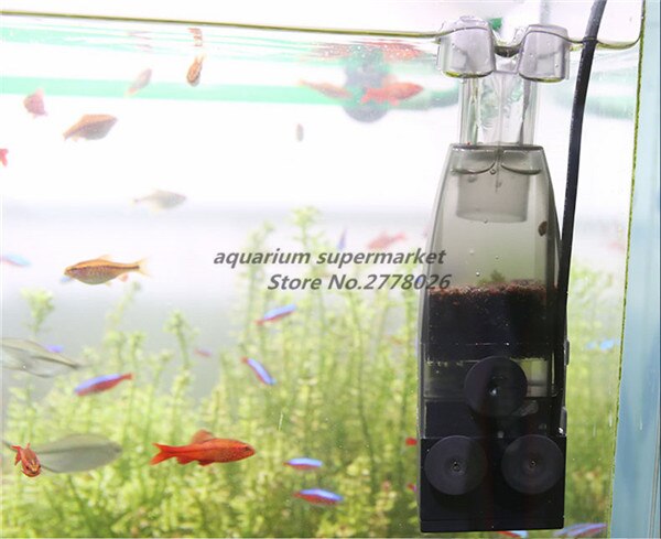 1 stk atman mk -230 sort self suctlon god funktion elektrisk overflade skimmer filter til akvarie