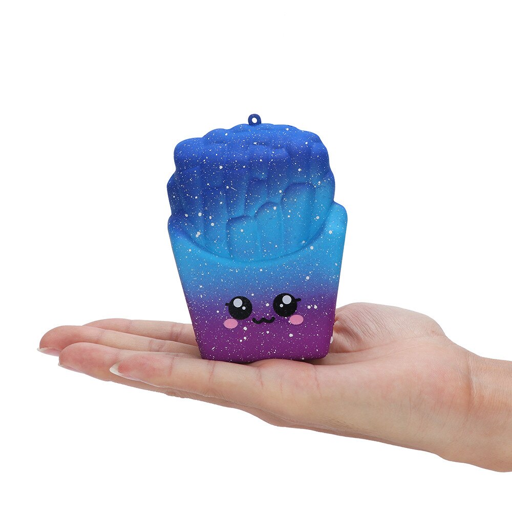 Kids Fidget Speelgoed Voor Volwassenen Antistress 8Cm Galaxy Frieten Squishies Langzaam Stijgende Squeeze Geurende Stress Verlichten Speelgoed