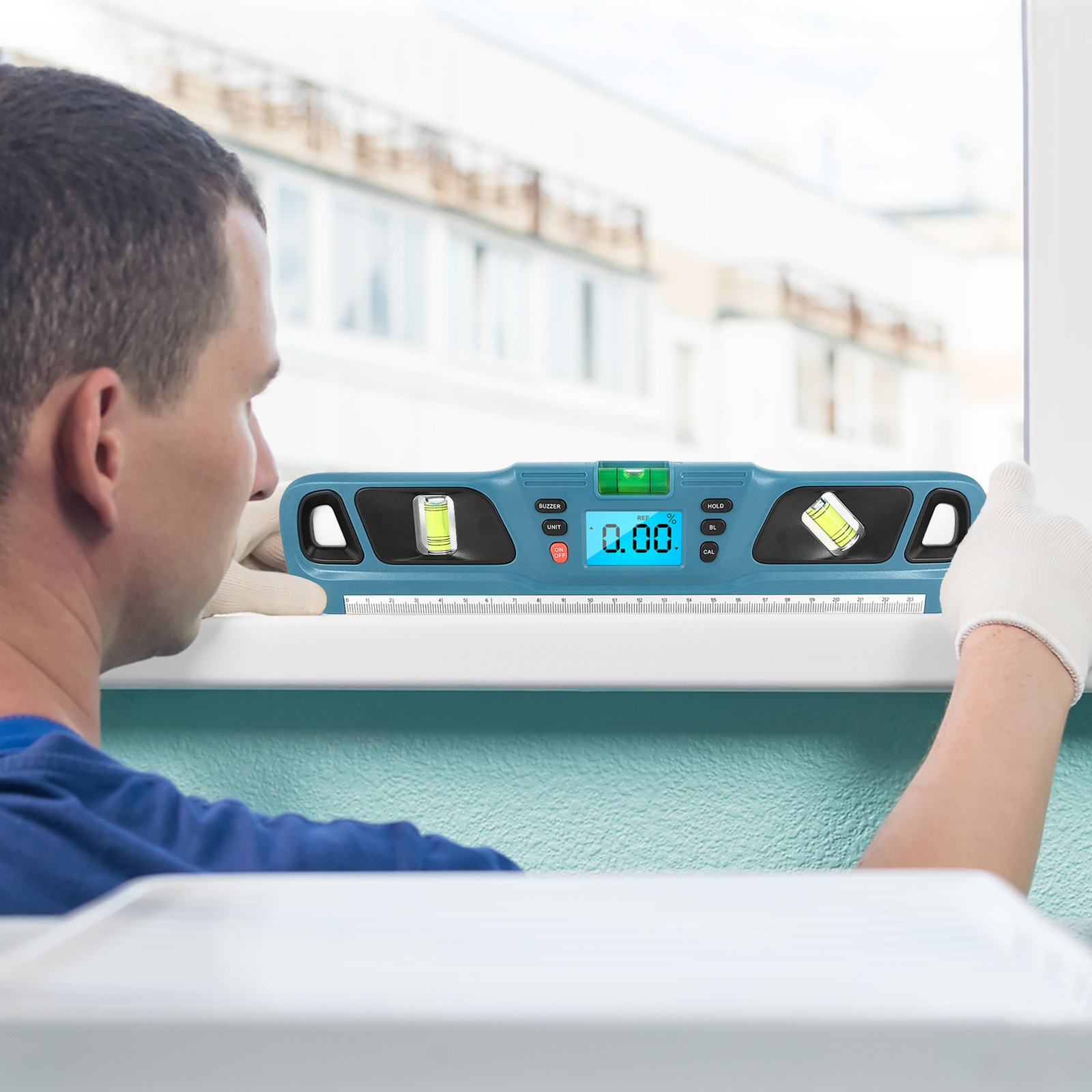 Digitale waterpas-inclinometer Horizontale schaalliniaal Elektronische LED-display Gradenboog Magnetische basis Meten Niveaumeter