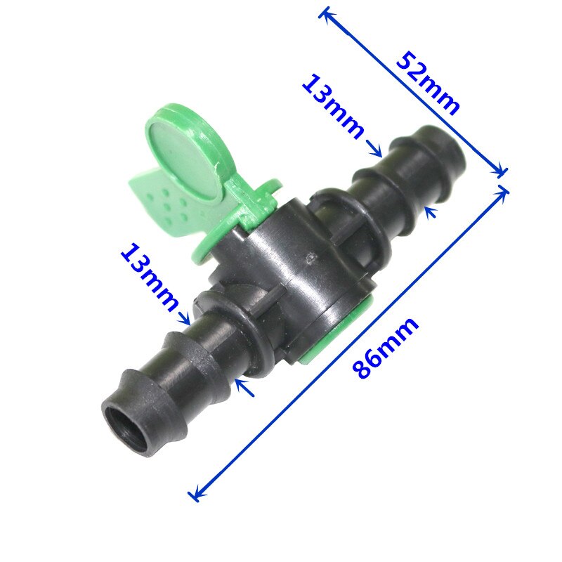5 Pcs Klep Met Dubbele Barb Irrigatie Water Flow Control Slangaansluiting Size 13 Mm Gebruikt Om Homebrew Drip irrigatiesysteem