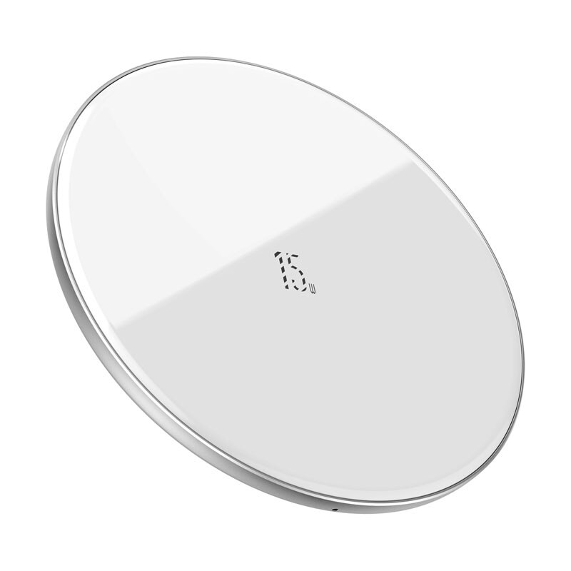 Baseus 15W Qi Draadloze Oplader Voor IPhone12 Mini 11 Pro Max Inductie Snelle Draadloze Opladen Pad Voor Airpods Voor samsung Xiaomi: White