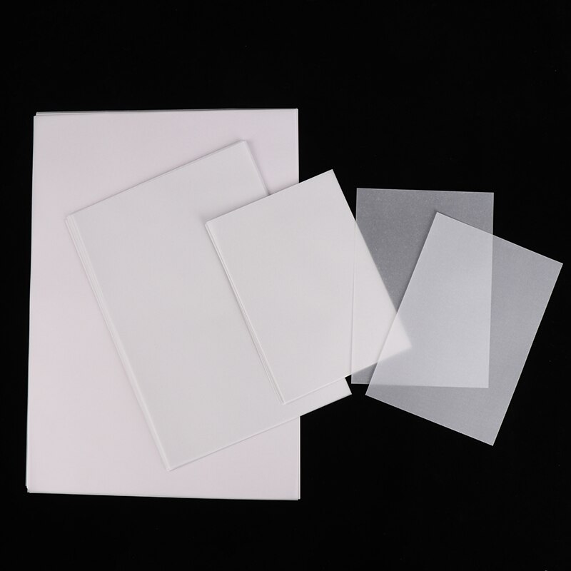 50pcs T-Shirt Impression Sur Papier de Transfert Thermique Léger Tissu Tissu Processus Autocollant Décoration Brillant Vêtements T-shirt Autocollants