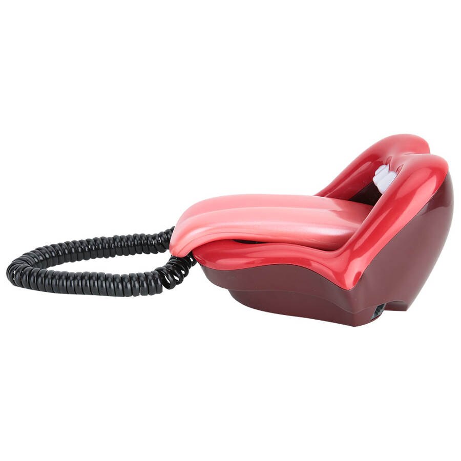 Stijlvolle Lip Telefoon Rode Grote Tong Vorm Telefoon Bureau Vaste Telefoon Snoer Vaste Telefoon Voor Home Office Hotel