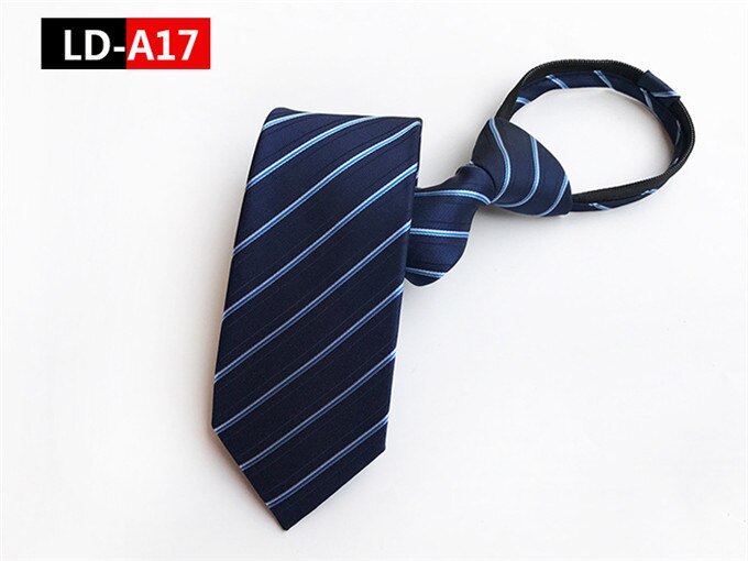 Scst merk rits stropdassen voor heren stropdas klassieke gestreepte print heren stropdas blauwe zakelijke feest stropdas gravate  a108: A17