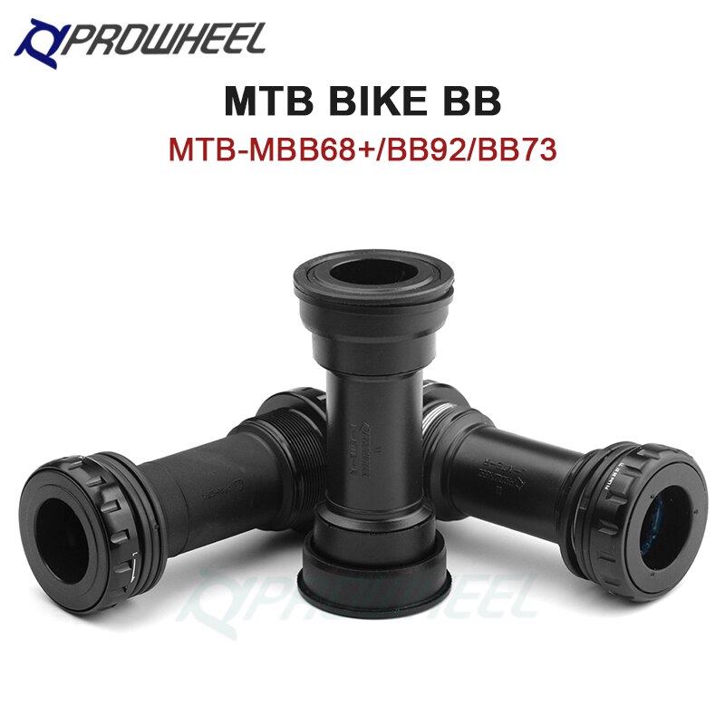 PROWHEEL BB68/86/73/92/86 Mountain Road Bike Bottom Bracket BB68/73MM Apply to Axis 24mm Press-in Tooth pattern BB Crankset