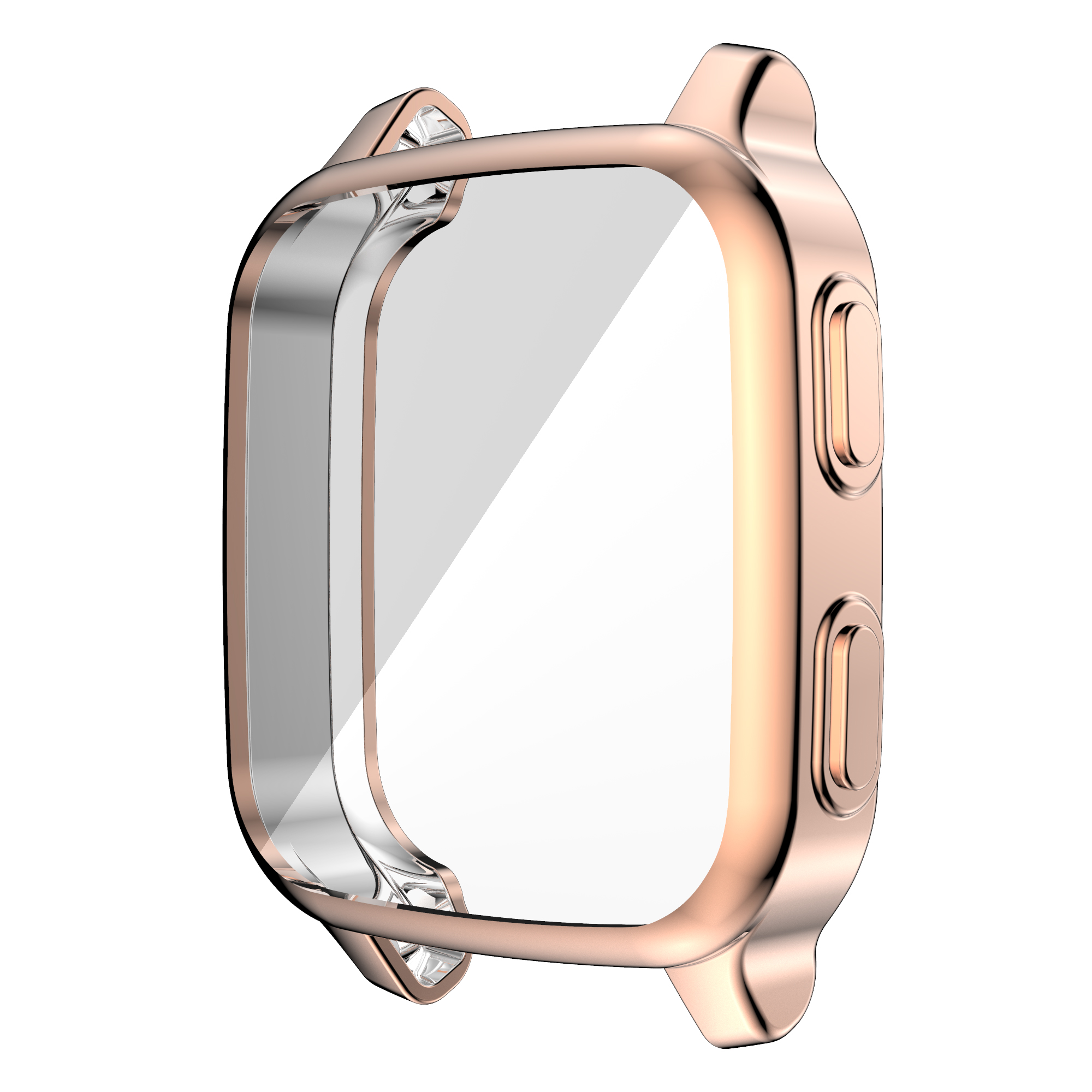 Protection Case For Garmin Venu SQ 2 Smart Watch Plating TPU Soft Cover Full Coverage Screen Protector Shell For Garmin Venu SQ: WHITE / 2 - 3.9 Inches