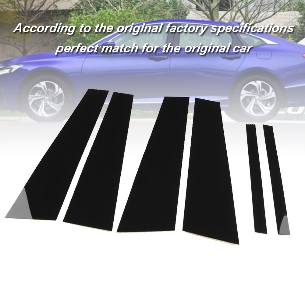 6 Packed PC Plastic Pillar Post Window Decal Cover Door Trim Anti Dust