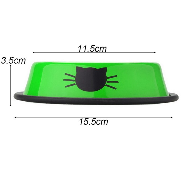 Doppel Pet Schalen Hund Lebensmittel Wasser Feeder Edelstahl Pet Trinken Feeder Dish Katze Welpen Fütterung Lieferungen Hund Zubehör #2 ^ 1