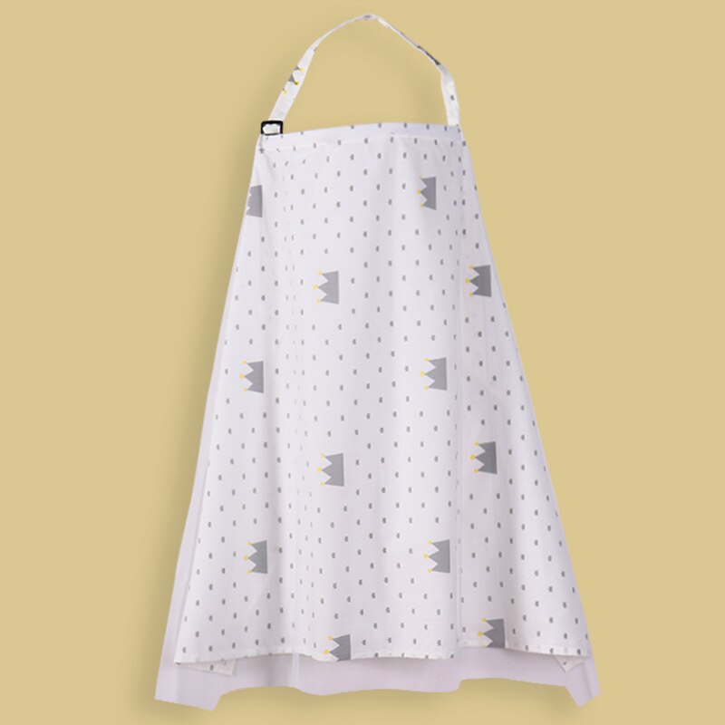 Asciugamano per allattamento le madri in cotone uscire stampa mantello per allattamento mantello vestiti per allattamento vestiti per peccato anti-esaurimento: bianca corona