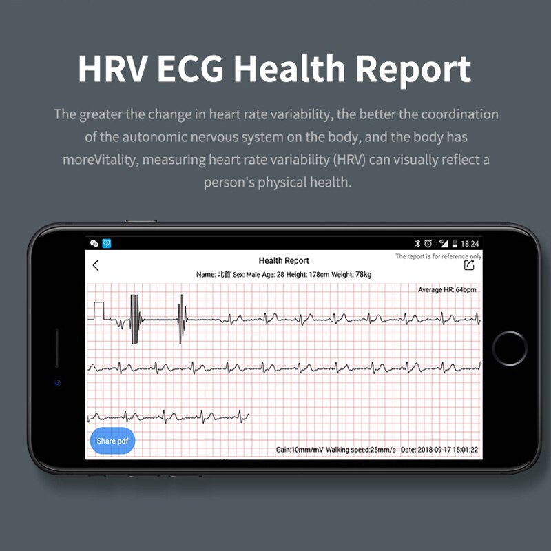 ECG PPG Heart Rate Smart Watch Pedometer Fitness Tracker Color Screen IP67 Waterproof Multi-function Men And Women Bracelet