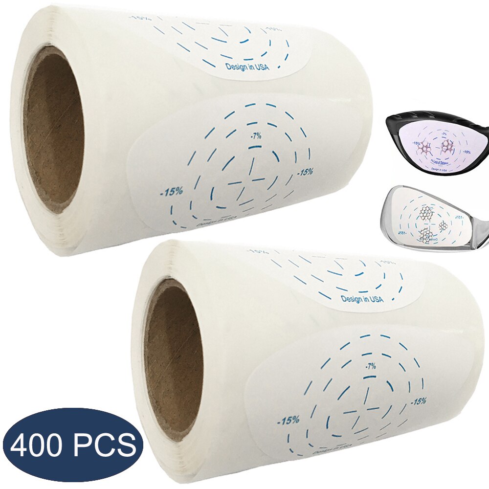 Rollo de hierro y madera para Golf, cinta de impacto para Conductor, pegatinas estándar de gran tamaño, accesorios de golfista, , 800 Uds.: 200PcWood-200PcIron