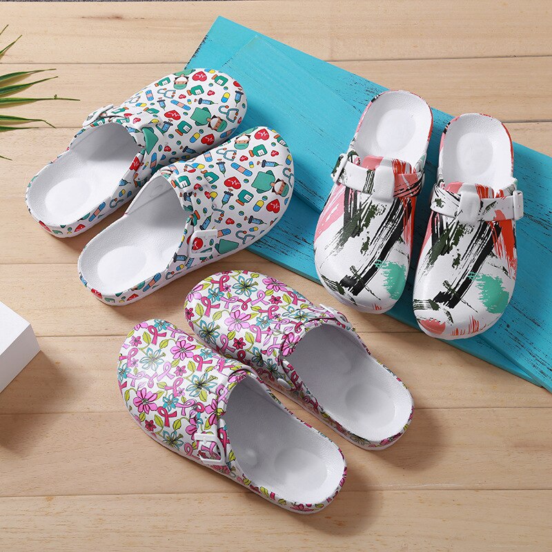 Scrubs kvinder slipper eva skridsikre træsko scrubs sko arbejde spa skønhedssalon sko sailor moon kosmetolog tilbehør unisex