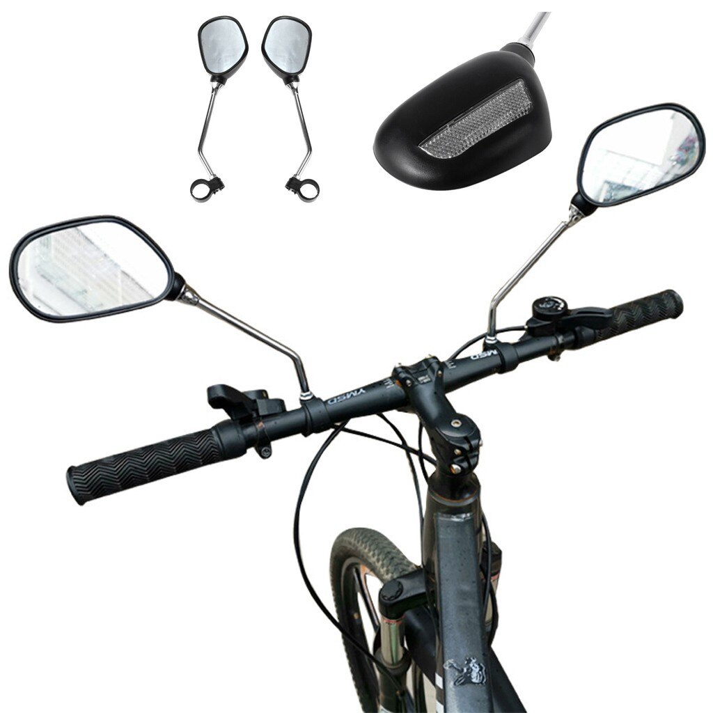 Mountain Bike Road Bike Bicycle Rearview Mirror Rearview Mirror Bicycle Handlebar 2PCS Flexible Rear Back View Mirror #45: Default Title