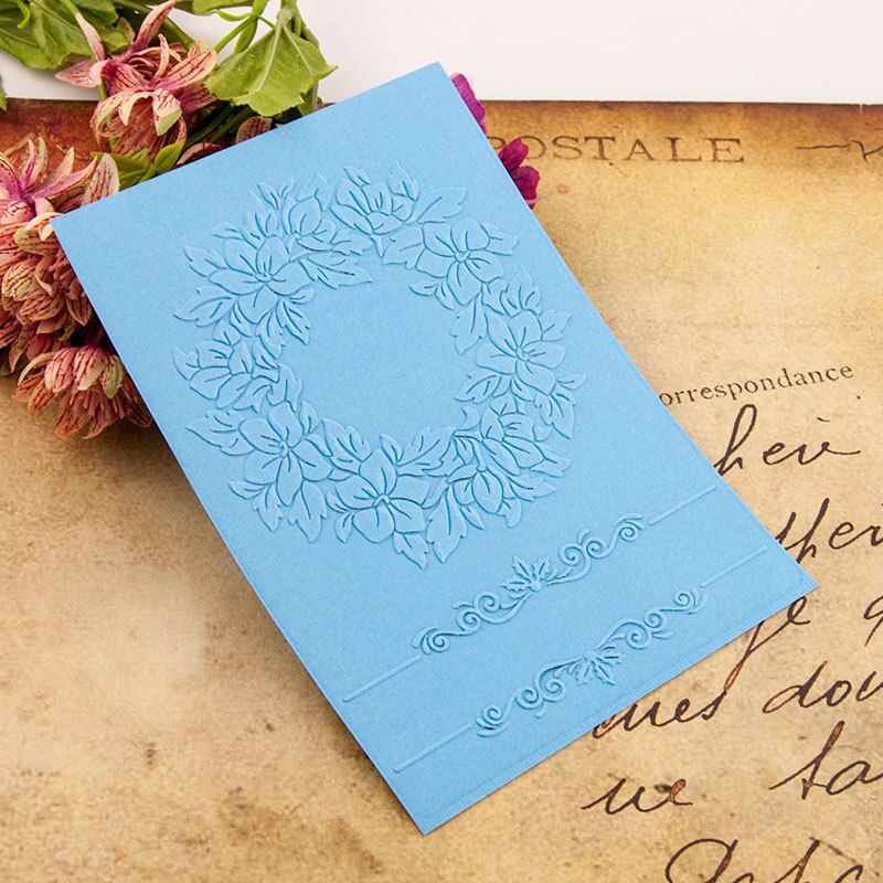 Garland Plastic Template Craft Card Arrivals Making Paper Cards Photo Album Decoration Scrapbooking Embossing Folder