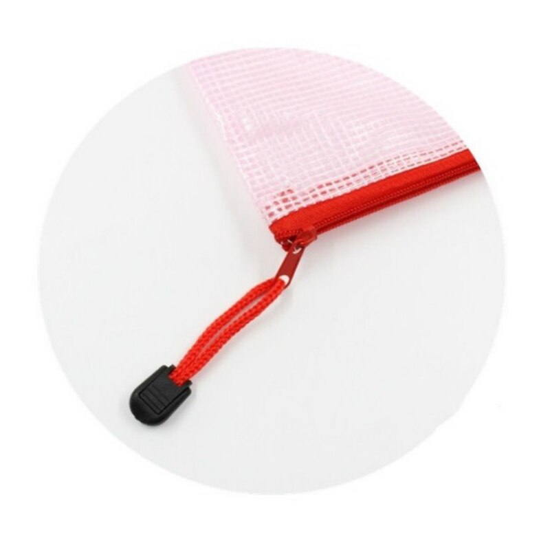 10 unids/lote A3/A4/A5/A6/B4/B5 bolsa transparente para guardar documentos bolsa para bolígrafos cremallera resistente al agua de PVC bolsas para archivos para oficina