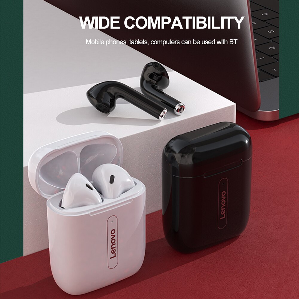 Lenovo TWS Earbuds Bluetooth 5.0 Wireless Earphone LP1/LP1S/LP2/X9/XT90/X18 Noise Cancelling with Mic Sport Earphones