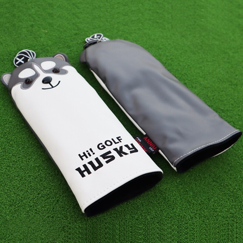 International Standard PU Waterproof Golf Club Putter Head Covers Sets Soft Velvet Inner Protective Cover Golfing Accessories