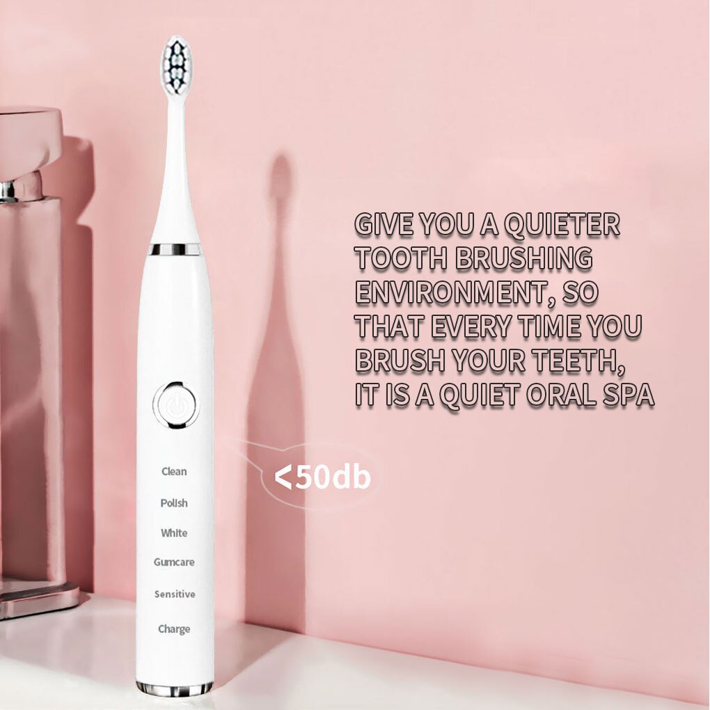 Brosse à dents électrique Super sonique pour adultes et enfants, avec minuterie intelligente, pour le blanchiment, IPX7, étanche, batterie AA remplaçable