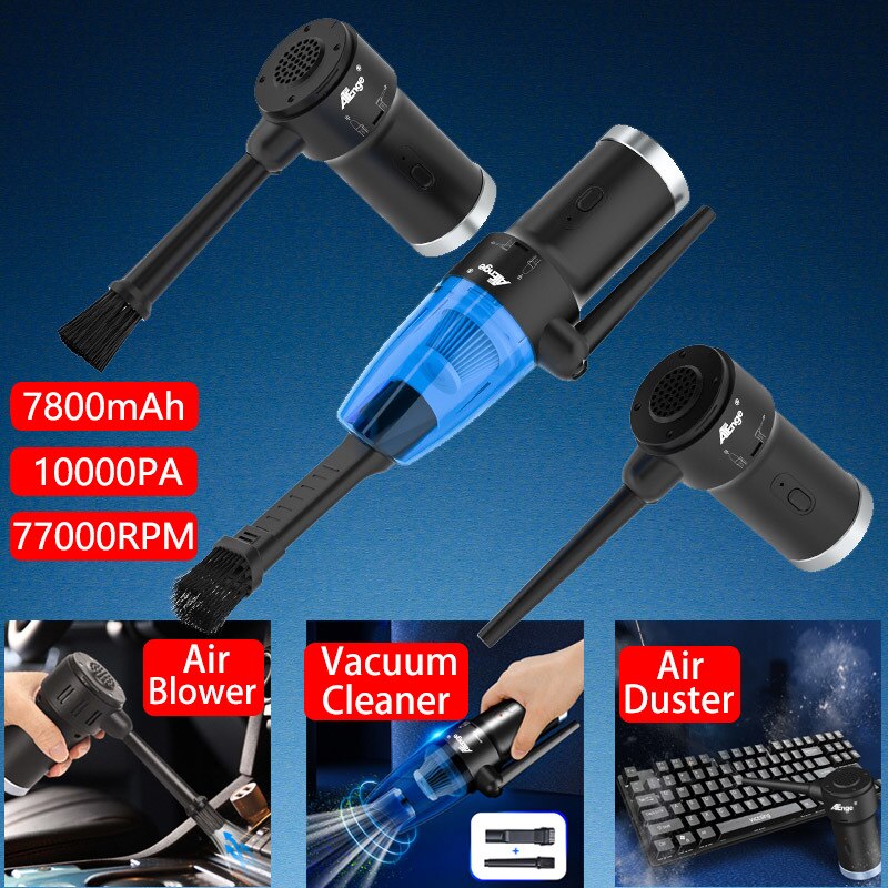 Handheld Stofzuiger Draadloze Perslucht Stofdoek Rechargeabl Draadloze Auto Draagbare Voor Auto Thuis Computer Toetsenbord Reiniger