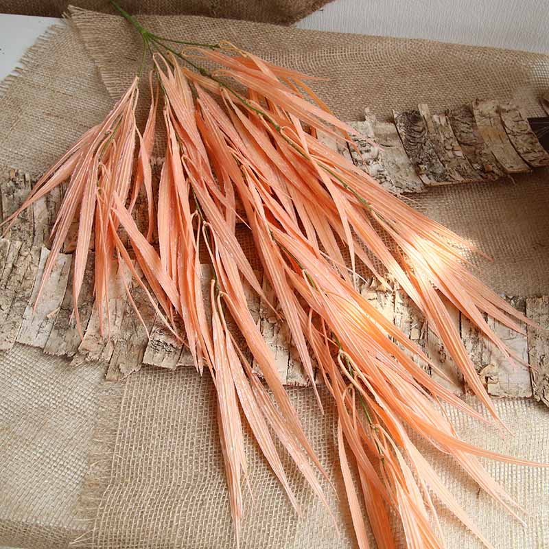 Hojas colgantes para pared de cascada de 87cm Reed, plantas artificiales, flores falsas, bodas, fiestas, Navidad, decoración del hogar DIY: orange