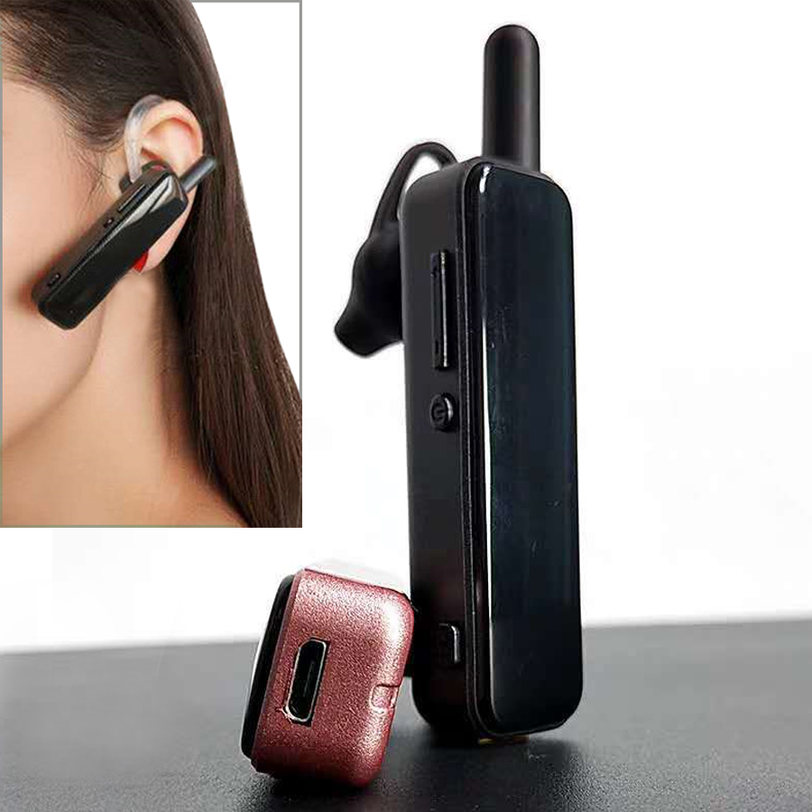 Auricolare bluetooth senza fili walkies-talkies piccole radio appeso tipo di orecchio ristorante parrucchiere salone di bellezza negozio mini walkie talkie