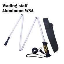 Wading Rod Pole Staff Collapsible Aluminum Alloy 1.39m Fishing Stick Hiking Accessory Outdoor Water Probe Pole Folding Tackle