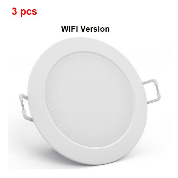 Xiaomi Mijia – spot lumineux LED intelligent, wi-fi/Bluetooth, maille, télécommande avec application Compatible Mi home, blanc: wifi 3pcs