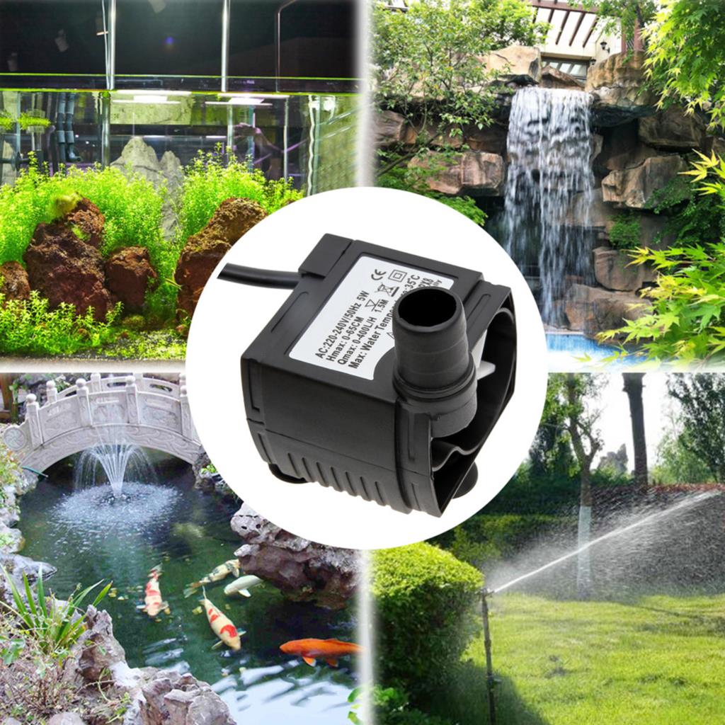 5W 220V Aquarium Submersible Water Pump Fountain Filter Fish Pond Aquarium Water Pump Tank Fountain Quiet Side Water Pumps
