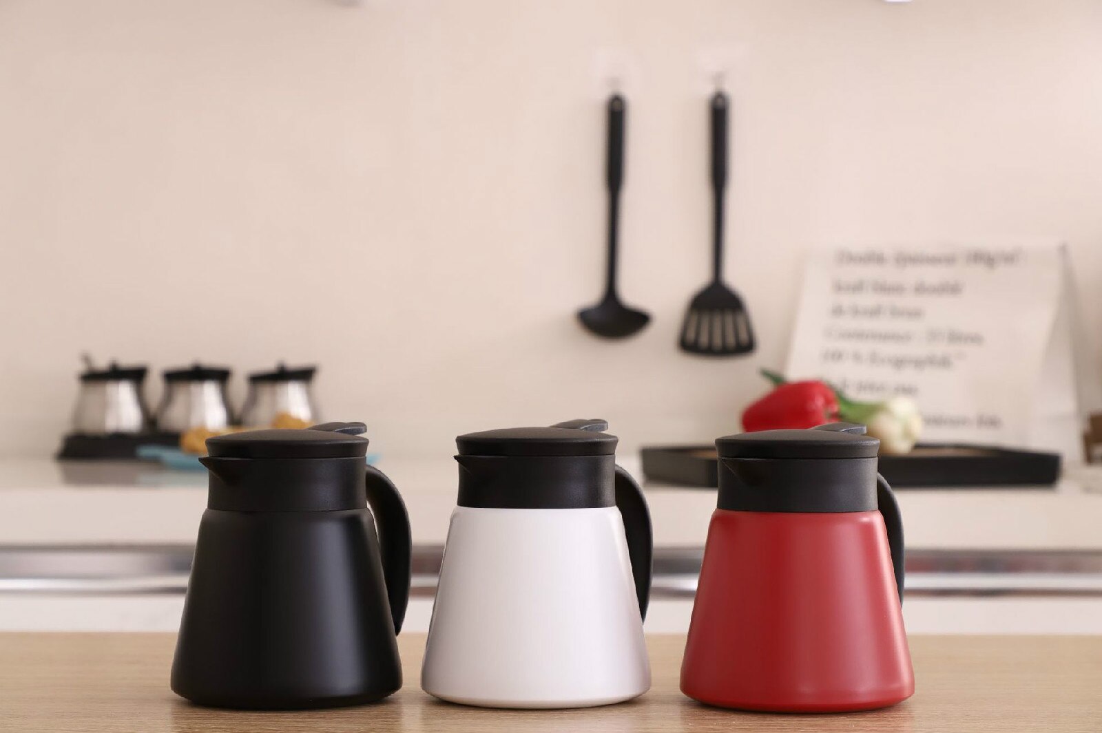 Coffee Picher Stainless Steel Coffee Pitcher Double Layer Thermal Insulation Juice Pitcher Household Hotel Restaurant Tool