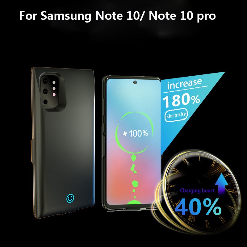 Batterie étui pour samsung Galaxy Note 10 7000mah batterie externe étui pour samsung de charge Galaxy Note 10 pro chargeur de batterie