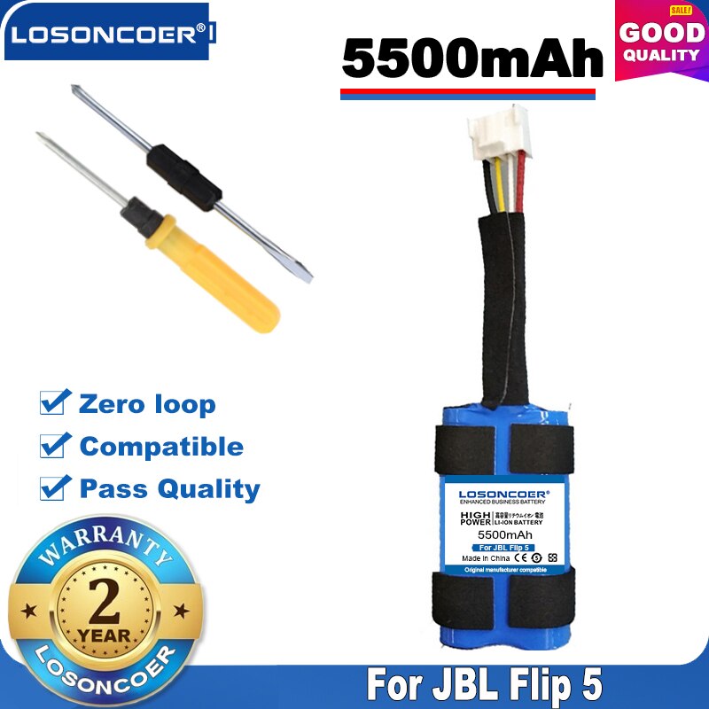 100% Originele Losoncoer SUN-INTE-152 Bluetooth Speaker Batterij Voor Jbl Flip 5 Flip5 Draagbare Waterdichte Draadloze Bt Luidsprekers