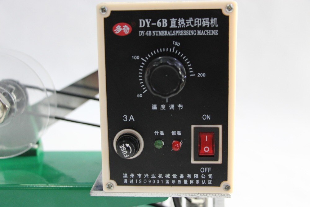 Color Ribbon Thermal Printer DY-6B Numerals Pressing Machine Manual Date Coder Constant Temperature Coding Machine